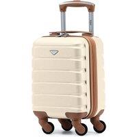 Flight Knight 40x20x25cm Ryanair Free Underseat Cabin Carryon Suitcase 100+ Airlines in Cream
