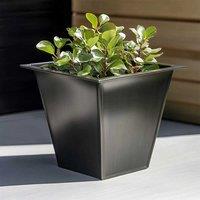 Woven Wood 32cm Zinc Galvanised Matte Black Insert