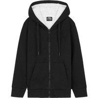 CityComfort Fleece Hoodie Long Sleeve Sweatshirt Hooded Top in Black | Size: 13-14 Years