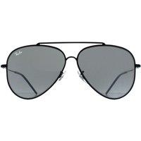 Ray-Ban Men's Aviator Black Silver Mirror RB0101S Aviator Reverse