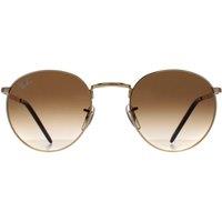 Ray-Ban Men's Round Gold Brown Gradient RB3637 New Round