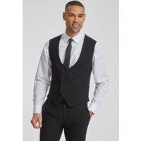 Huxley Plain Black Dinner Waistcoat