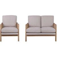 Birlea White 2 Seater & Chair Bundle Ida