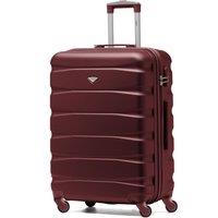 Flight Knight 25 Medium Suitcase Check-in Hold Luggage Hard Shell 4 Wheels TSA Lock in Burgundy