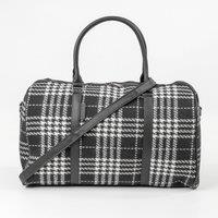 Pierre Cardin Black & White Travel Holdall Flight Bag Premium Lightweight Carry-On