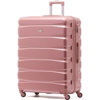 Flight Knight 25 Medium Suitcase Check-in Hold Luggage Hard Shell 4 Wheels TSA Lock in Rose | Size: Large