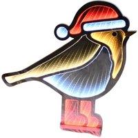 Samuel Alexander 40cm Light up Robin Infinity Decoration with Red & White LEDs