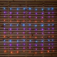 Samuel Alexander Light up Christmas Star Curtain Lights with 108 Rainbow LEDs