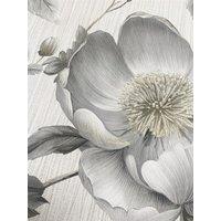 Muriva Alethia Floral Grey Wallpaper Roll