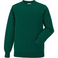 Jerzees Schoolwear Jerzees Schoolgear Raglan Sleeve Sweatshirt Pack of 2 in Bottle Green | Size: 3-4 Years