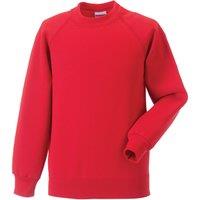 Jerzees Schoolwear Jerzees Schoolgear Raglan Sleeve Sweatshirt Pack of 2 in Light Red | Size: 11-12 Years