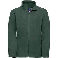 Jerzees Schoolwear Jerzees Schoolgear Full Zip Outdoor Fleece Jacket in Bottle Green | Size: 7-8 Years