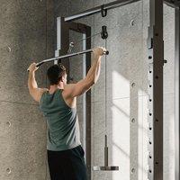 SPORTNOW Cable Pulley System for Home Gym with Universal Loading Pin in Red
