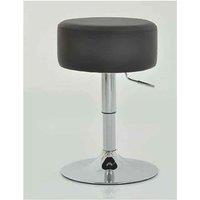 netfurniture Low Bar Stool - Black Height Adjustable