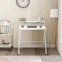 EONLION 80x50cm Foldable Computer Desk Home Office in White | Size: 80x50 cm