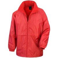 Result Core Men's Microfleece Lined Jacket in Red | Size: Medium