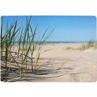 Benjamin Tate Design Grass In The Sand Dunes With The Lake In The Background Designer Rug in Natural | Size: Large