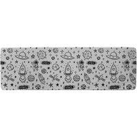 Benjamin Tate Design Doodle Space Runner Rug in Natural | Size: 67 cm x 230 cm