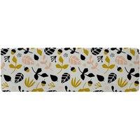 Benjamin Tate Design Leaves Acorns & Branches Runner Rug in Natural | Size: 67 cm x 230 cm