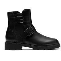 Clarks Women's Lauryl Bay Black Leather Ankle Boots | Size: 3-Standard Fit