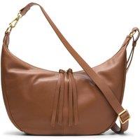 Clarks Women's Willow Moon Tan Leather Shoulder Bag, Cross Body Bag in Brown
