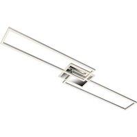 BRILONER Chrome Aluminium 40W CCT LED Wall & Ceiling Light in Silver