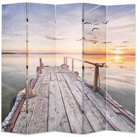Berkfield Home Folding Room Divider 200x170 cm Lake
