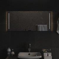 Berkfield Home LED Bathroom Mirror 90x40 cm in Clear