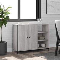 Berkfield Home Sideboard Grey Sonoma 100x33x75 cm Engineered Wood | Size: 100 x 33 x 75 cm