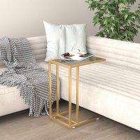 Berkfield Home Computer Side Table Black 50x35x65 cm Tempered Glass | Size: 50 x 35 x 65 cm