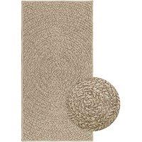 Berkfield Home Rug ZIZUR Beige 60x110 cm Jute Look Indoor & Outdoor | Size: Medium
