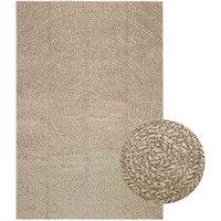 Berkfield Home Rug ZIZUR Beige 140x200 cm Jute Look Indoor & Outdoor | Size: Medium