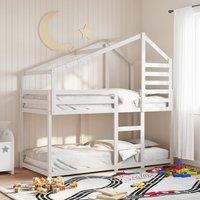 Berkfield Home Bunk Bed without Mattress White 80x200 cm Solid Wood Pine