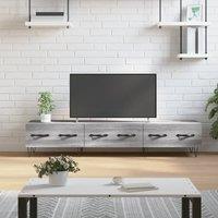 Berkfield Home TV Cabinet Grey Sonoma 150x36x30 cm Engineered Wood | Size: 150 x 36 x 30 cm