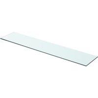 Berkfield Home Shelf Panel Glass Clear 70x15 cm