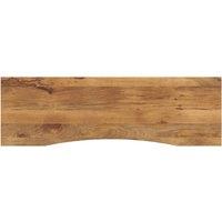 Berkfield Home Desk Top with Curve 160x50x2.5 cm Solid Wood Rough Mango in Brown