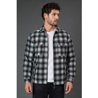 Burton Men's Black Check Wool Look Jacket | Size: Small