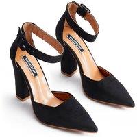 MODISHION Women's Pointed Toe High Heel Pumps Court Shoes in Black | Size: 6