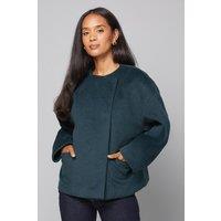 Wallis Women's Short One Button Jacket in Green | Size: 10