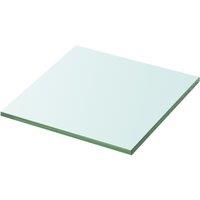 Berkfield Home Shelf Panel Glass Clear 20x20 cm