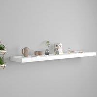 Berkfield Home Floating Wall Shelf White 120x23.5x3.8 cm MDF