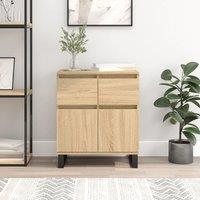 Berkfield Home Sideboard Sonoma Oak 60x35x70 cm Engineered Wood in Brown | Size: 60 x 35 x 70 cm