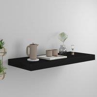 Berkfield Home Floating Wall Shelf Black 60x23.5x3.8 cm MDF
