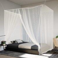 Berkfield Home Hanging Mosquito Net 156 Mesh White 220x150x180 cm | Size: 220 x 150 x 180 cm