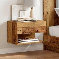 Berkfield Home Wall-mounted Bedside Cabinets 2 pcs Old Wood in Brown
