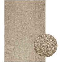Berkfield Home Rug ZIZUR Beige 160x230 cm Jute Look Indoor & Outdoor | Size: Medium