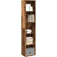 Berkfield Home Bookcase Old Wood 40x30x189 cm Engineered Wood in Brown | Size: 40 x 30 x 189 cm