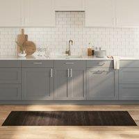 Berkfield Home Rug Rectangular Dark Brown 60x200 cm Bamboo | Size: Medium