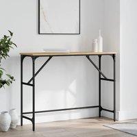 Berkfield Home Console Table Sonoma Oak 100x32x75 cm Engineered Wood in Brown | Size: 100 x 32 x 75 cm