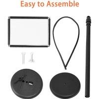 Costway A3 Adjustable Poster Stand Presentation Stand w/Adjustable Height in Black